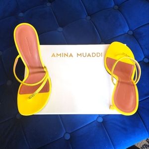 Brand New. Ami Crystal Slipper. Amina Muaddi.